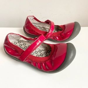 Hanna Andersson Maya Mary Jane shoes red size 11.5